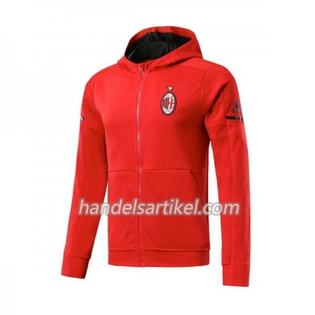 AC Mailand Hooded Trainingsjacke 2017-18 Rot